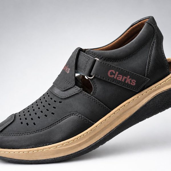 کفش مردانه کلارکس مدل صندل اسپرت جلو بسته (Velcro)